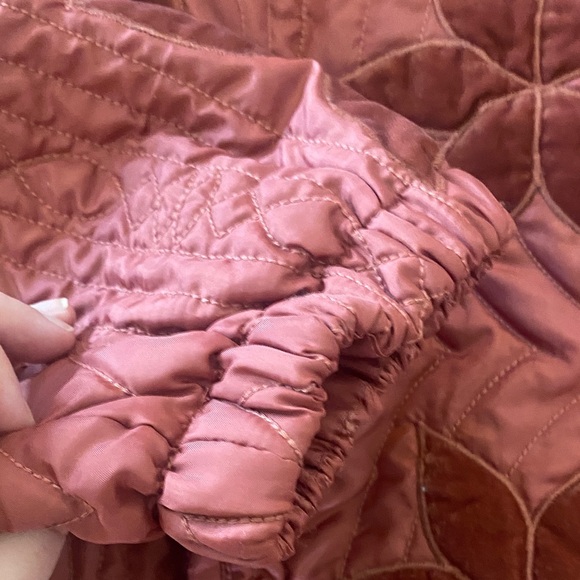 NWT Free people Quinn quilted jacket. Size XL mauve maroon - Picture 5 of 12